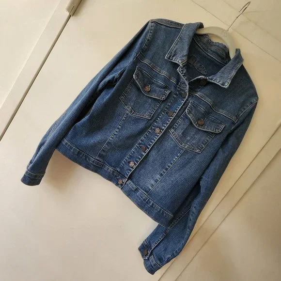 KUT from the Kloth Jean Denim Jacket size XL fits L 10 - Picture 16 of 17